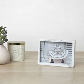 Fotorám EDGE MARBLE biely mramor 10x15cm