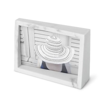 Fotorám EDGE MARBLE biely mramor 10x15cm