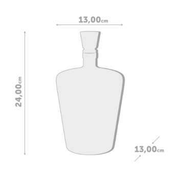 Sklenená karafa na destiláty Poison Balvi, 1 l