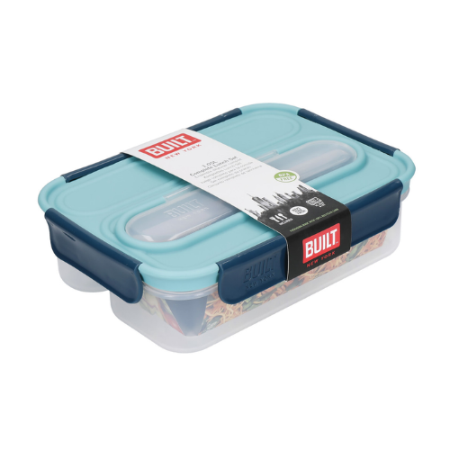 Obedár Built Retro 1 Litre Lunch Box with Cutlery