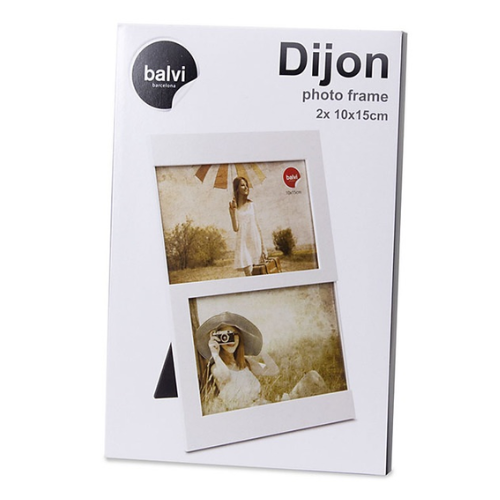 Fotorám Balvi Frame Dijon 2x 10x15 cm Biely