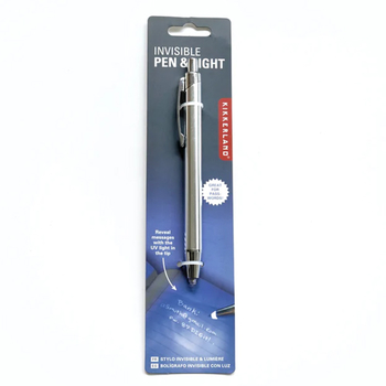 Kikkerland Invisible Pen & Light - neviditeľné pero a svetlo