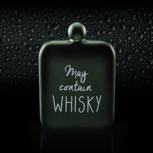 Ploskačka BarCraft 'May contain whiskey' Hip Flasks 175 ml