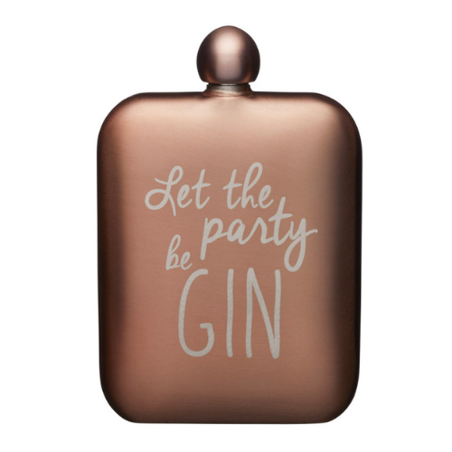 Ploskačka BarCraft 'Let the party be gin' Hip Flasks 175 ml