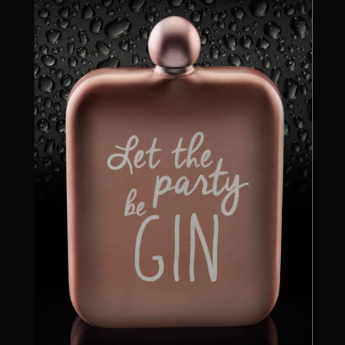 Ploskačka BarCraft 'Let the party be gin' Hip Flasks 175 ml