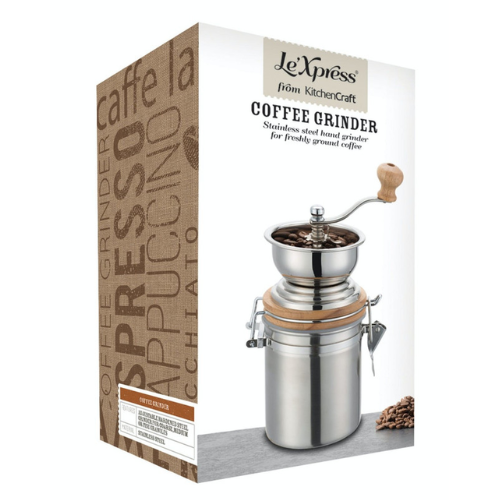 Mlynček na kávu Le'Xpress Stainless Steel Traditional Coffee Grinder