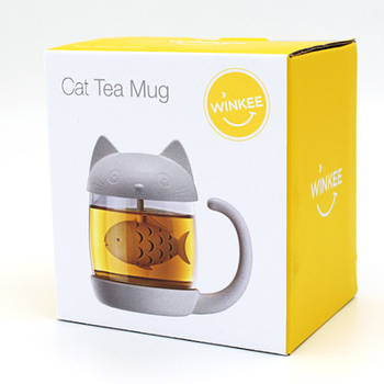 čajová šálka mačka - WINKEE