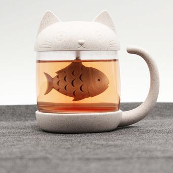 čajová šálka mačka - WINKEE