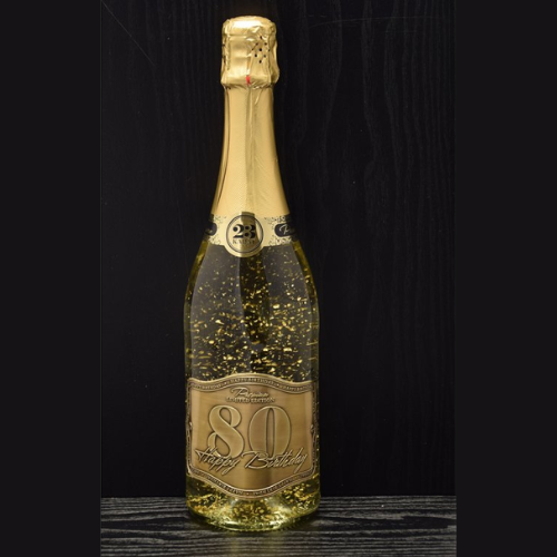 Happy Birthday 80 – šumivé víno s 23 karátovým zlatom
