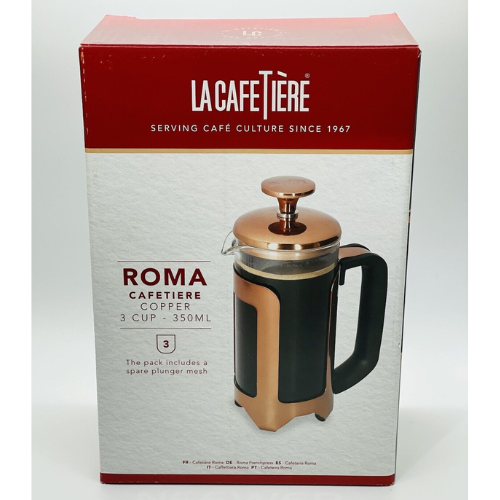 Kanvica na kávu a čaj French Press 1,0L La Cafetière Roma, 8-Cup, Copper