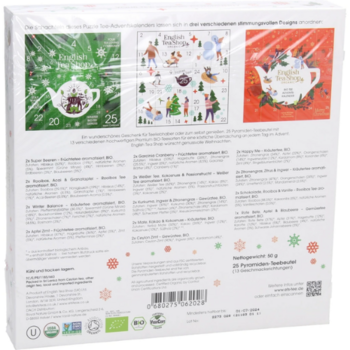 English Tea Shop Adventný kalendár Červený 25 pyramídok