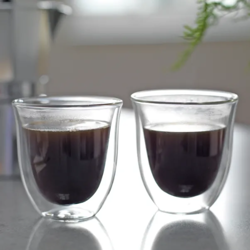 Dvojstenné šálky na kávu 75ml La Cafetière Espresso 4-Cup Set