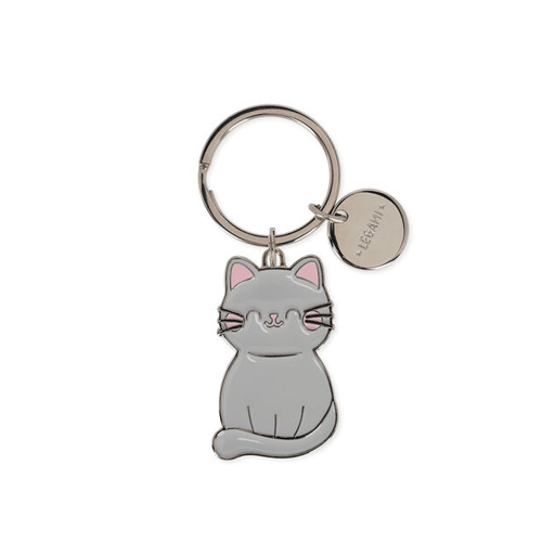 Smaltovaná kľúčenka Mačka – aký krúžok na kľúče! Legami