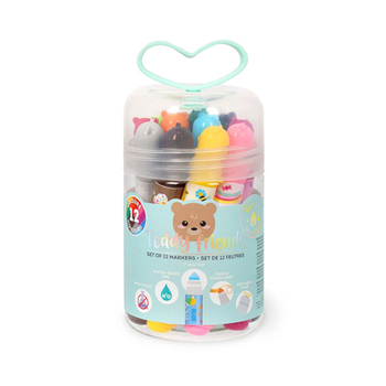 Sada 12 fixiek - Teddy Friends - Legami