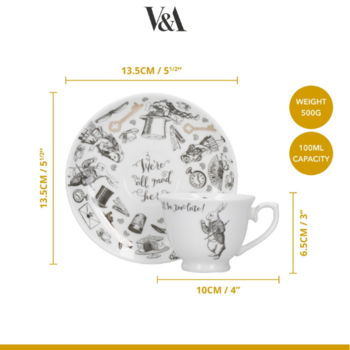 Espresso šálka Alica v ríši divov Victoria a Albert 100ml