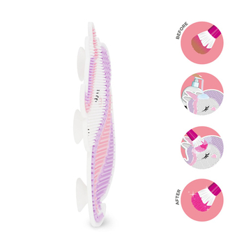 Čistiaca podložka na štetce na mejkap Jednorožec – vyčistite to!