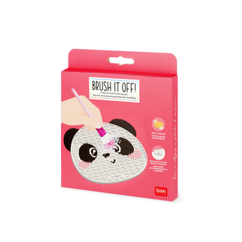 Čistiaca podložka na štetce na mejkap Panda – vyčistite to!