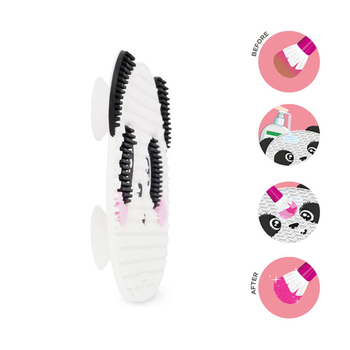 Čistiaca podložka na štetce na mejkap Panda – vyčistite to!