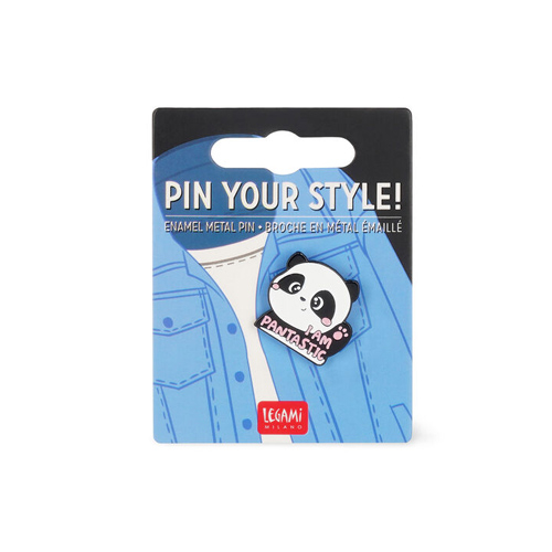 Smaltovaný kovový odznak PANDA – pripnite si svoj štýl!