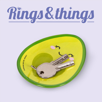 Keramický tanier na prstene a veci - Avocado Legami