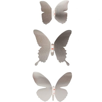 Dekorácia na stenu METAL MARIPOSA SET / 9ks