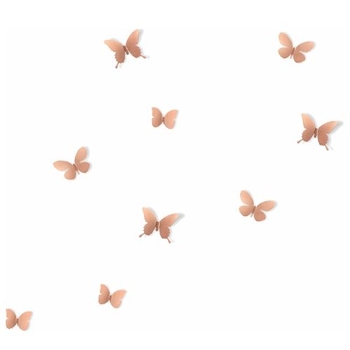 Dekorácia na stenu METAL MARIPOSA SET / 9ks
