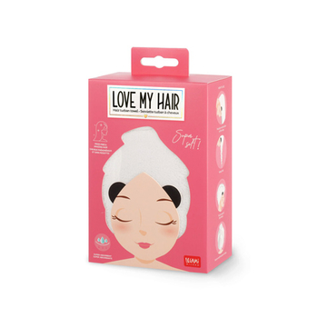 Legami Vlasový turban uterák - Love My Hair - PANDA