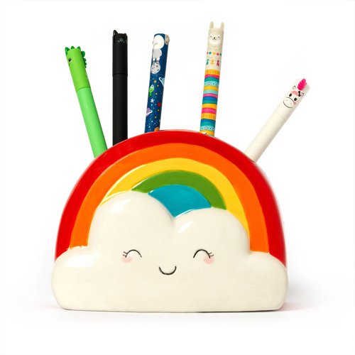 Legami keramický držiak na perá - Desk Friends - Rainbow