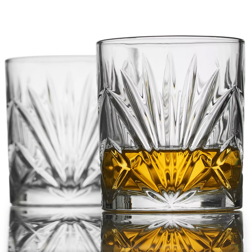 ROCKS - whiskey Set - Palm sklenený set poháre a chladiace kamene