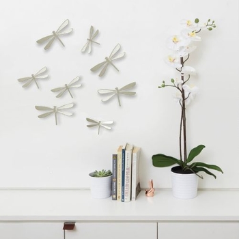 Dekorácia na stenu WALLFLUTTER SET / 8ks Umbra