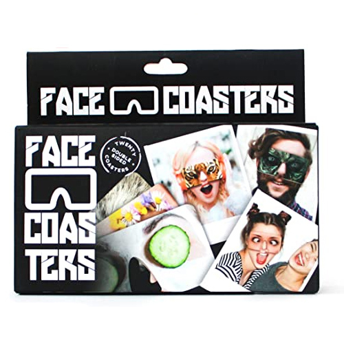 Gift Republic Face Coasters - vtipné podpohárniky set/20ks