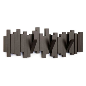 Nástenný vešiak Sticks tmavo hnedý Umbra