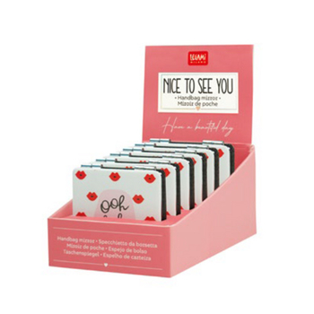 Legami Handbag Mirror - Nice To See You - OOH LA LA - zrkadielko