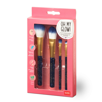 Legami Set Of 4 Makeup Brushes - Oh My Glow! STARS - Sada 4 štetcov na make-up