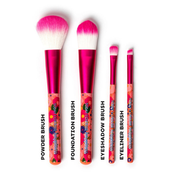 Legami Set Of 4 Makeup Brushes - Oh My Glow! FLOWERS - Sada 4 štetcov na make-up