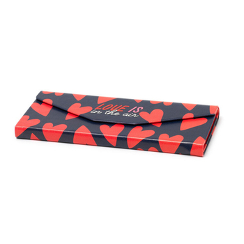 Legami - See You Soon - Folding Glasses Cases - RED HEARTS - puzdro na okuliare srdce