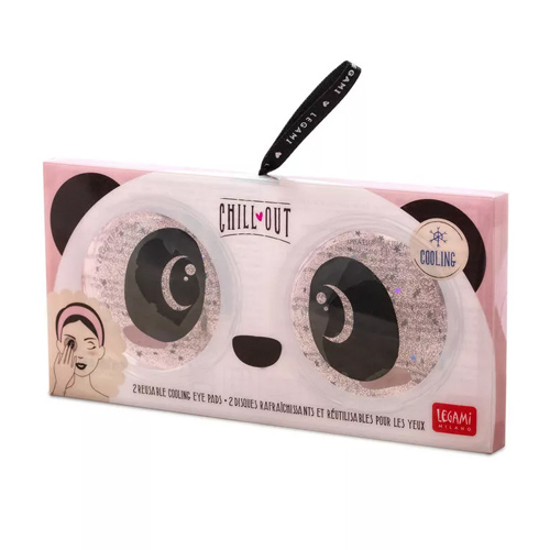 Legami Chill Out - 2 Reusable Cooling Eye Pads - Panda