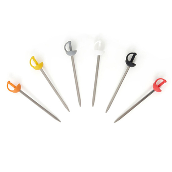 Legami Set of 6 Aperitif Sticks, Plastic - napichovátka na jednohubky, meče