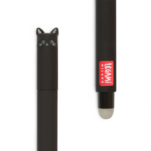 Legami Erasable Gel Pen Cats - vymazateľné gélové pero - čierna náplň