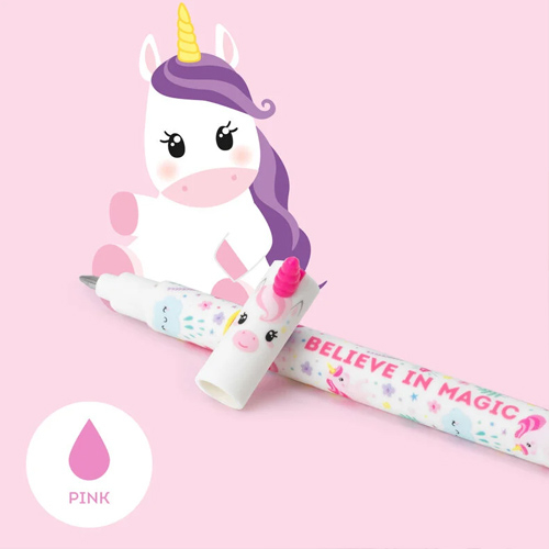 Legami Erasable Gel Pen Unicorn - vymazateľné gélové pero - ružová náplň