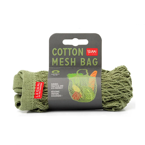 Legami Cotton Mesh Bag - Taška z bavlnenej sieťoviny modrá