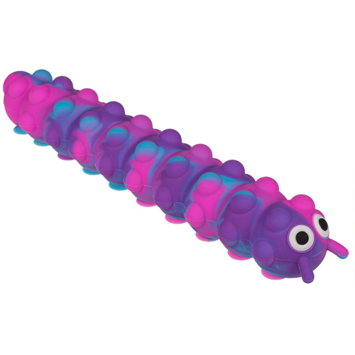 Fidget Pop N' Stick Toy, húsenica - rôzne farby