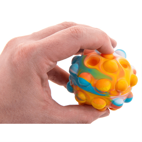 Fidget Pop Ball, Rainbow, D: ca. 7 cm - lopta dúha rôzne farby