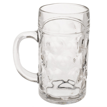 XL sklenený krígeľ na pivo, 1L