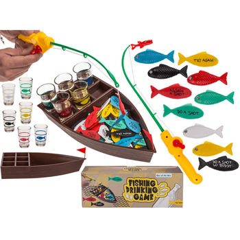 Alkohra hra na rybačku so 6 pohárikmi