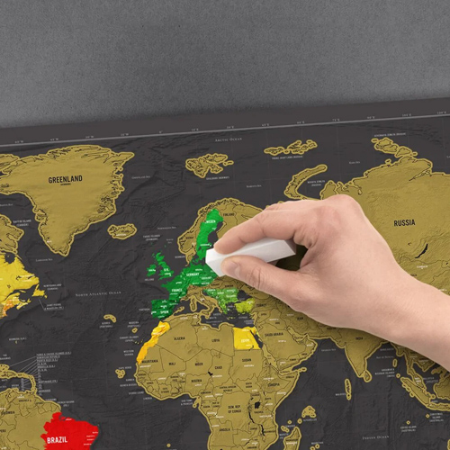Luckies Scratch Map® Deluxe - stieracia mapa sveta