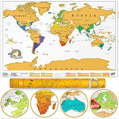 Luckies Scratch Map® Original - stieracia mapa sveta