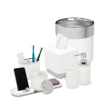 Držiak na kefky Junip biely/Chrom Umbra