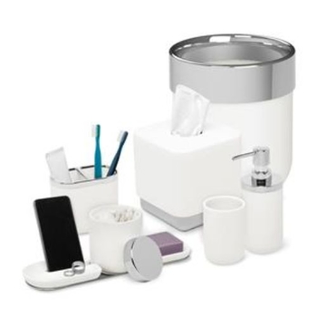 Dávkovač mydla JUNIP biely/chrom Umbra