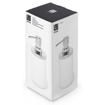 Dávkovač mydla JUNIP biely/chrom Umbra